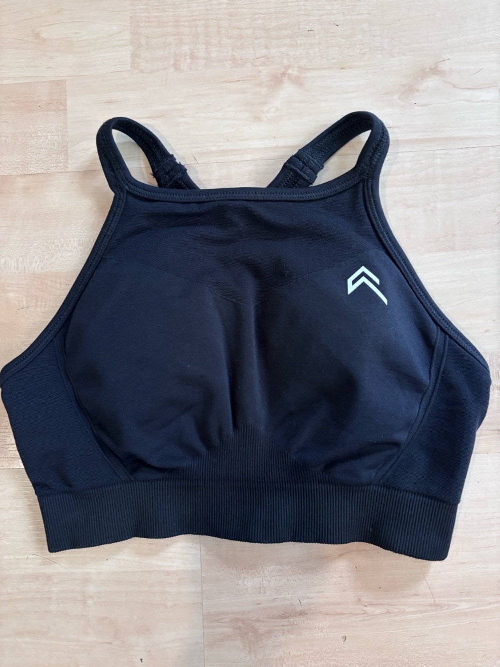 Oner Active Black High-Neck Performance Sports Bra